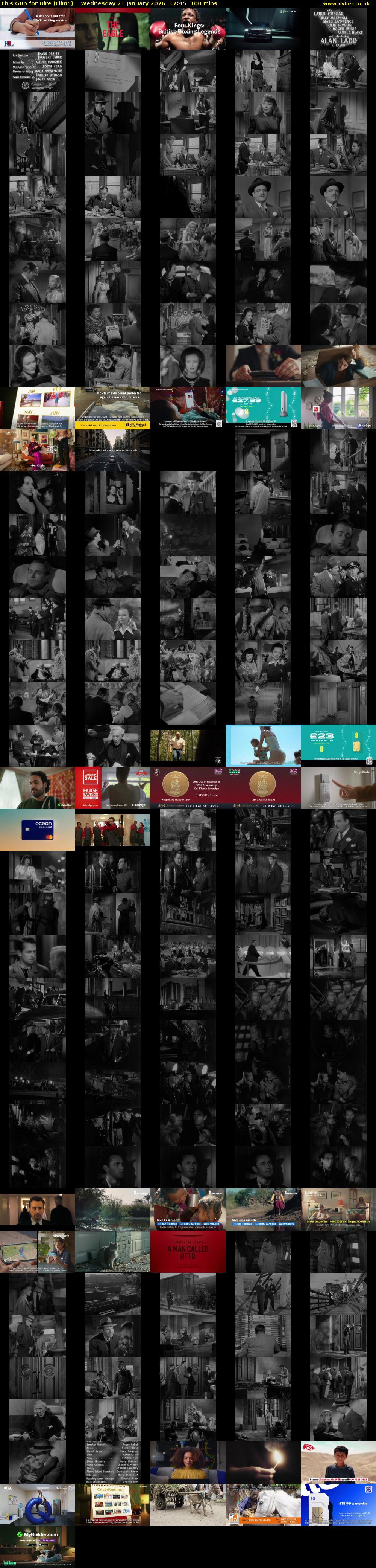 This Gun for Hire (Film4) Wednesday 21 January 2026 12:45 - 14:25