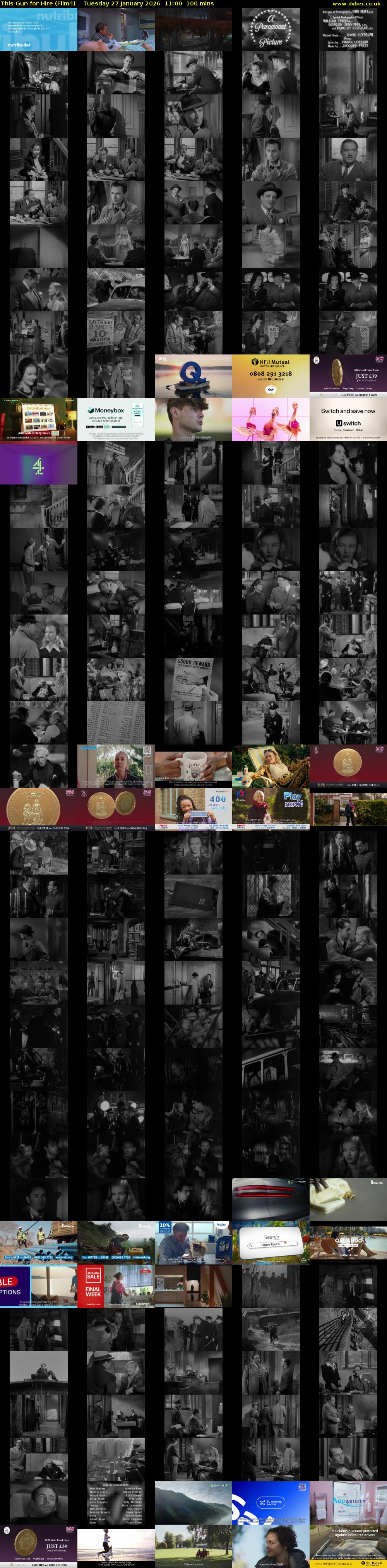 This Gun for Hire (Film4) Tuesday 27 January 2026 11:00 - 12:40