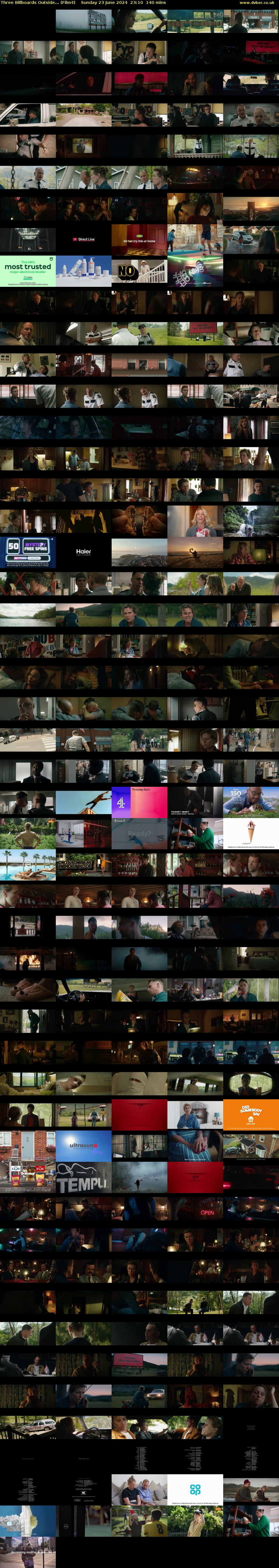 Three Billboards Outside... (Film4) Sunday 23 June 2024 23:10 - 01:30