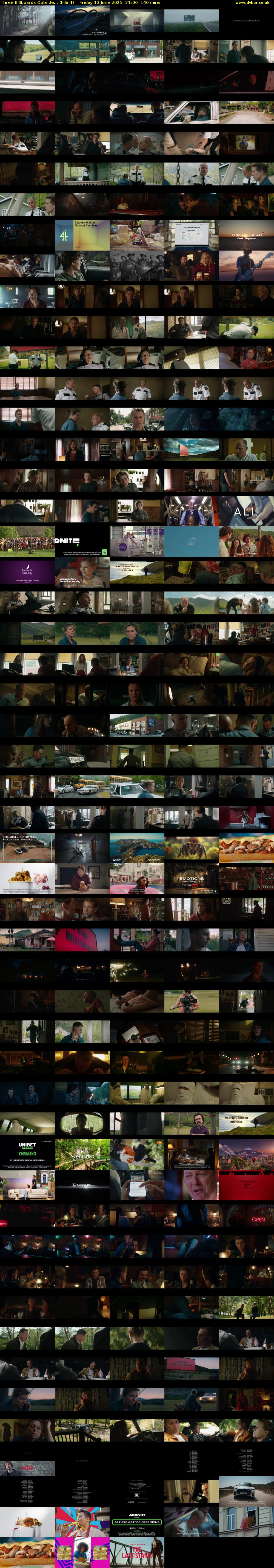 Three Billboards Outside... (Film4) Friday 13 June 2025 21:00 - 23:20