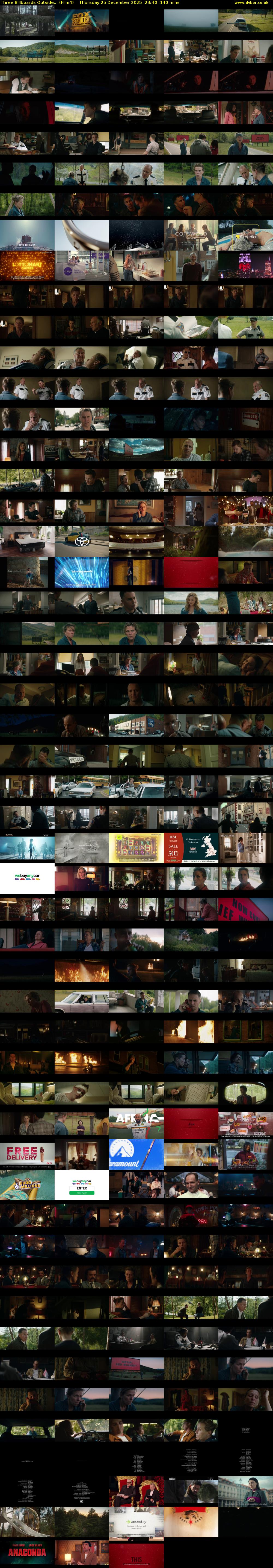 Three Billboards Outside... (Film4) Thursday 25 December 2025 23:40 - 02:00