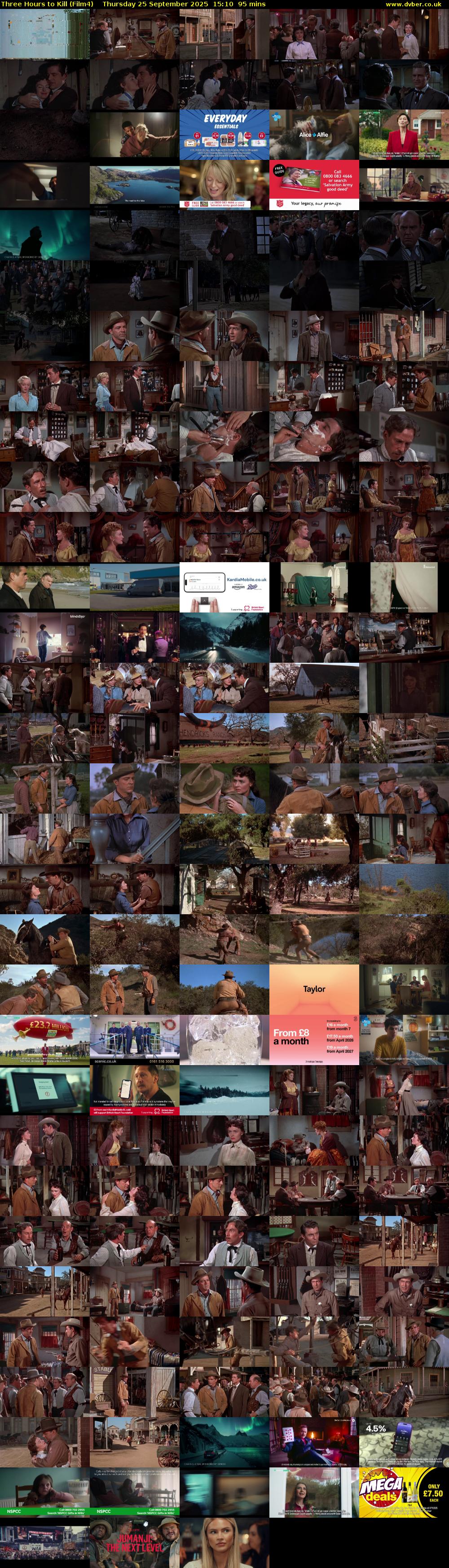 Three Hours to Kill (Film4) Thursday 25 September 2025 15:10 - 16:45