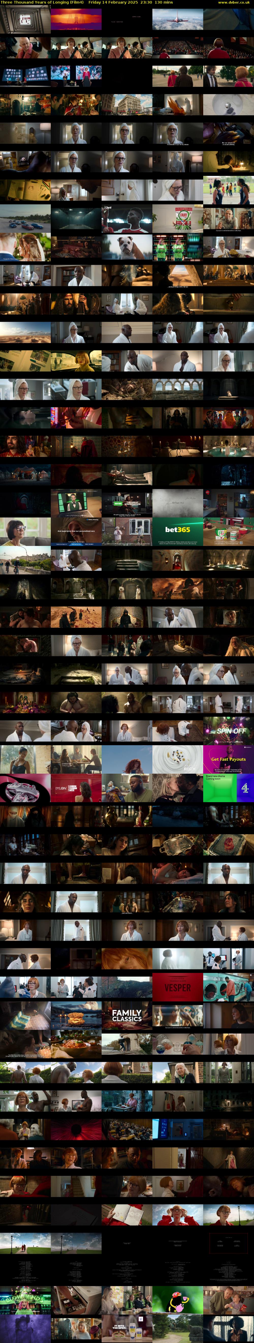Three Thousand Years of Longing (Film4) Friday 14 February 2025 23:30 - 01:40
