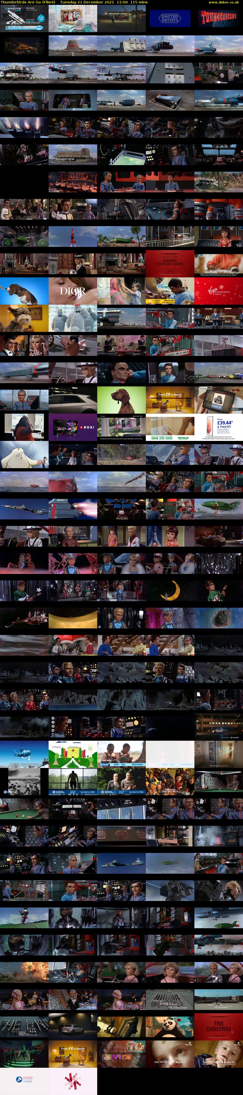 Thunderbirds Are Go (Film4) Tuesday 21 December 2021 11:00 - 12:55
