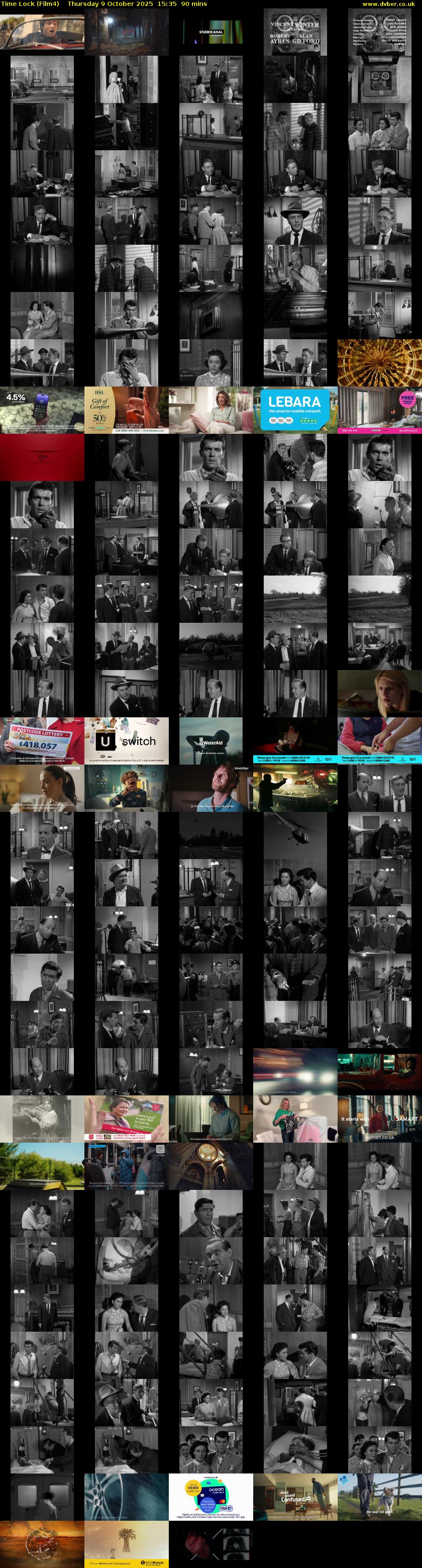 Time Lock (Film4) Thursday 9 October 2025 15:35 - 17:05