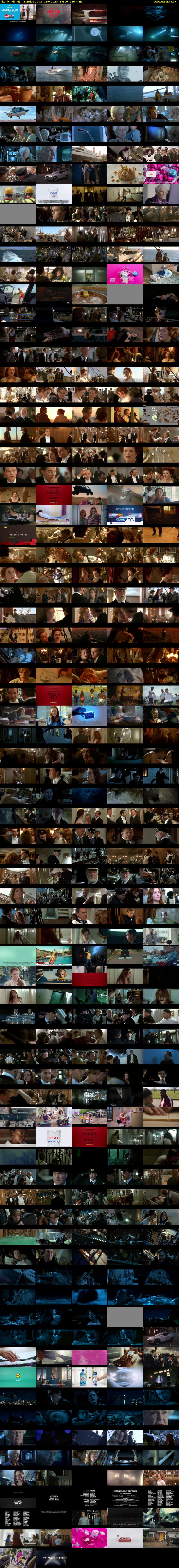 Titanic (Film4) Sunday 15 January 2023 17:10 - 21:00