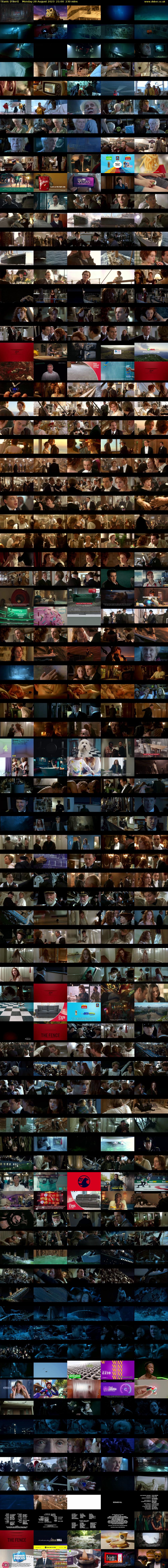 Titanic (Film4) Monday 28 August 2023 21:00 - 00:50