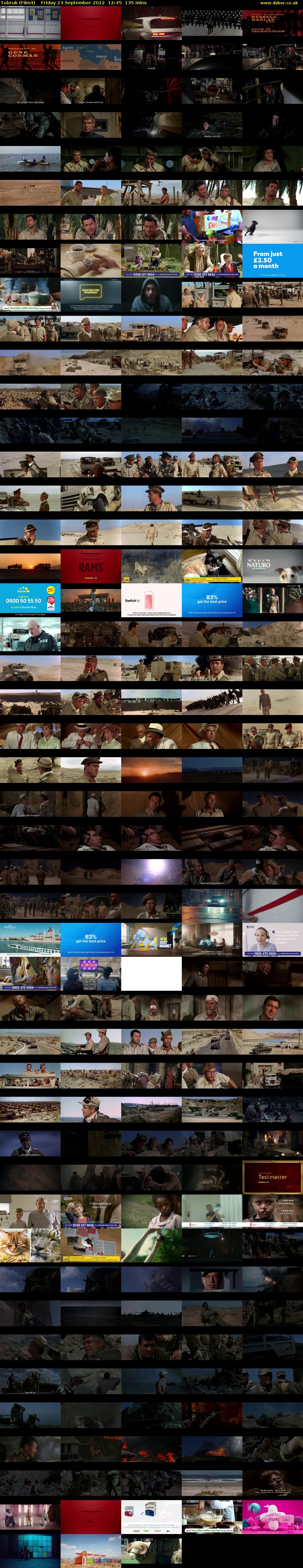 Tobruk (Film4) Friday 23 September 2022 12:45 - 15:00