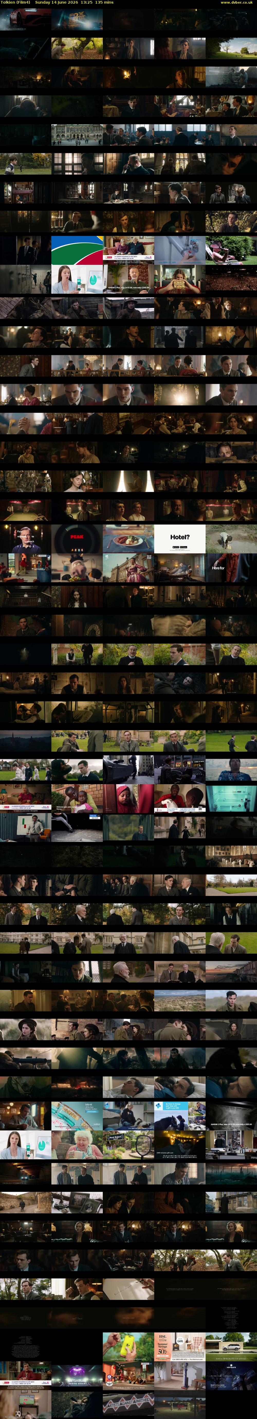 Tolkien (Film4) Sunday 14 June 2026 13:25 - 15:40