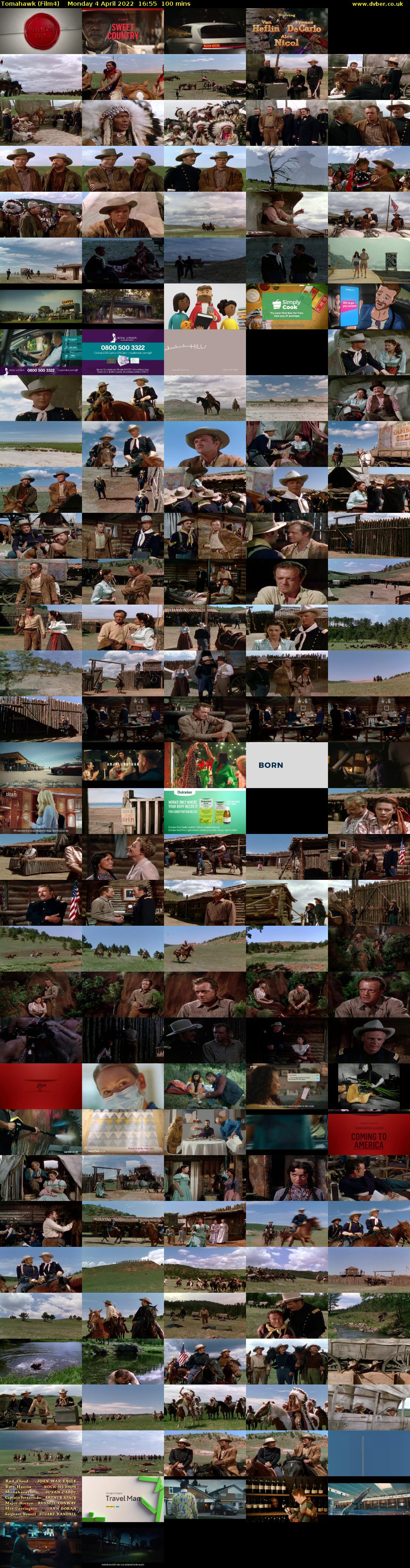 Tomahawk (Film4) Monday 4 April 2022 16:55 - 18:35