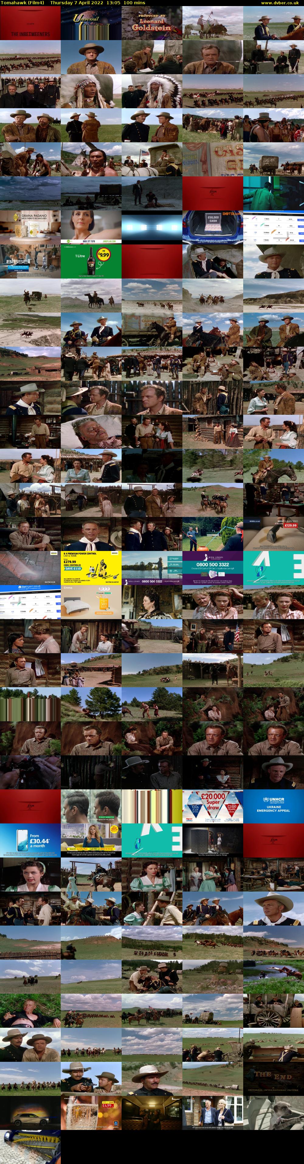 Tomahawk (Film4) Thursday 7 April 2022 13:05 - 14:45