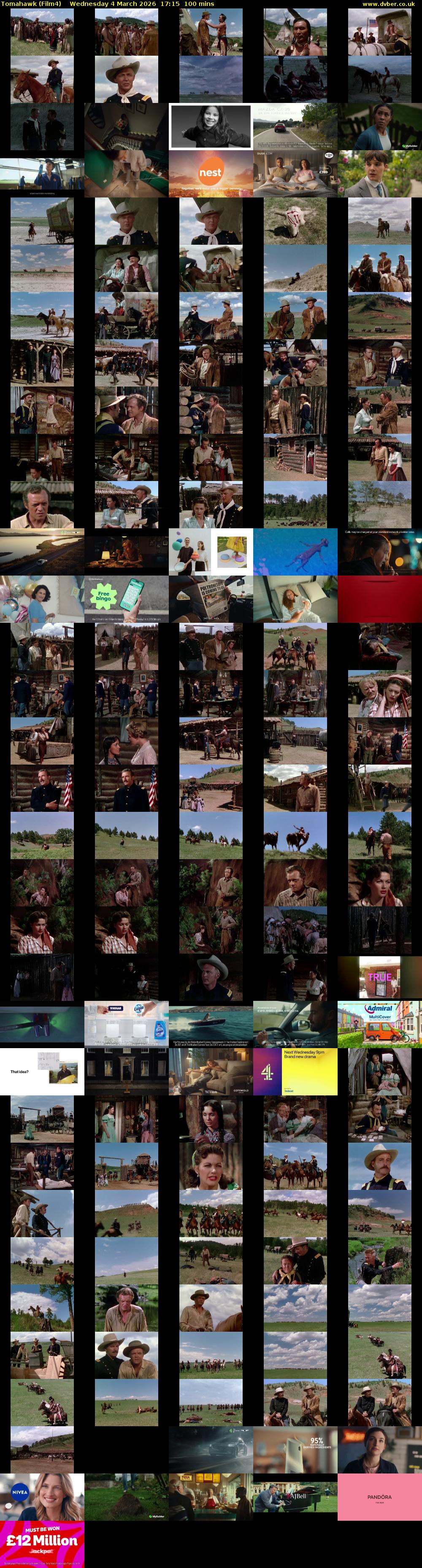 Tomahawk (Film4) Wednesday 4 March 2026 17:15 - 18:55