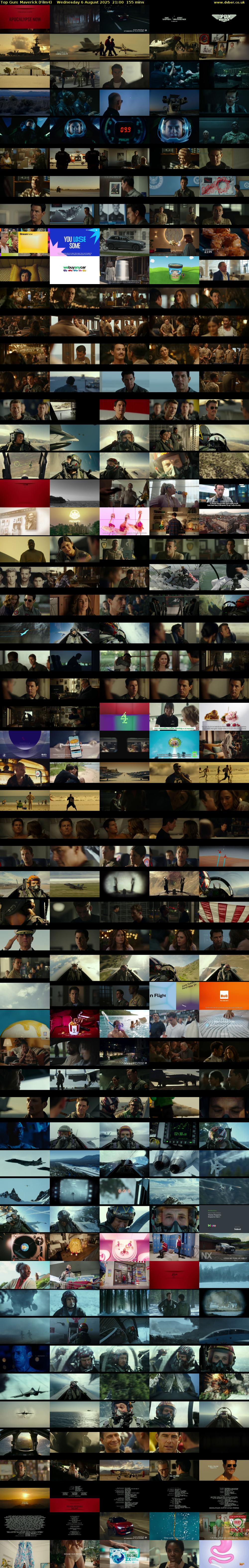 Top Gun: Maverick (Film4) Wednesday 6 August 2025 21:00 - 23:35