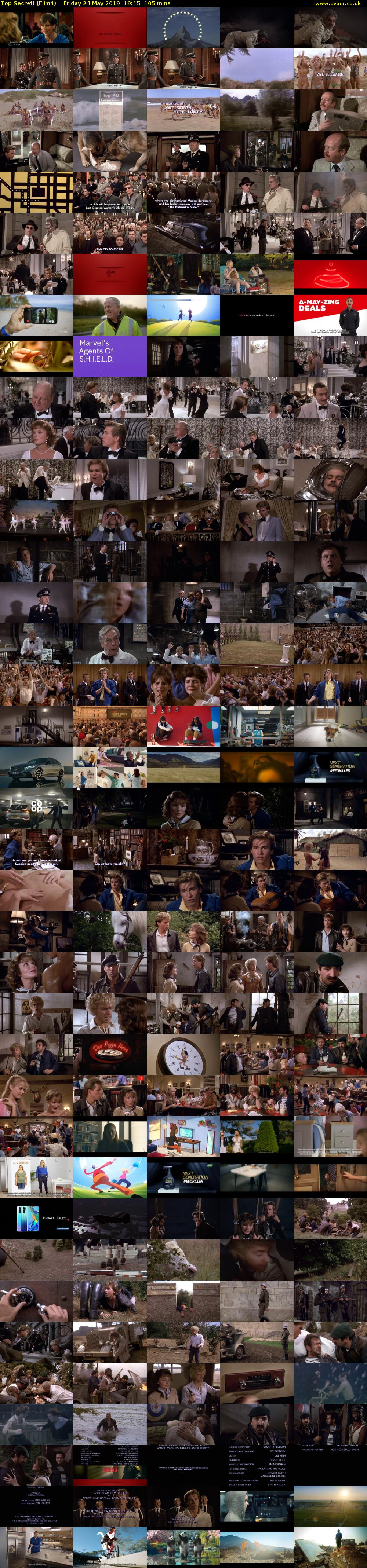 Top Secret! (Film4) Friday 24 May 2019 19:15 - 21:00