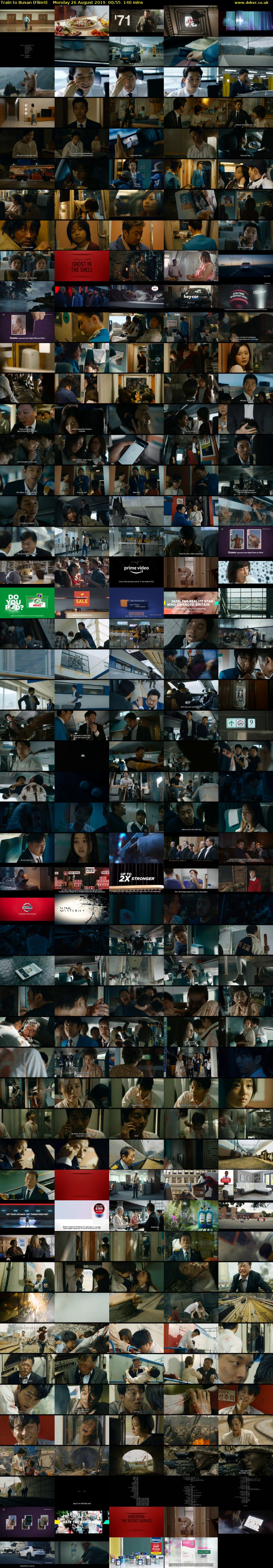 Train to Busan (Film4) Monday 26 August 2019 00:55 - 03:15