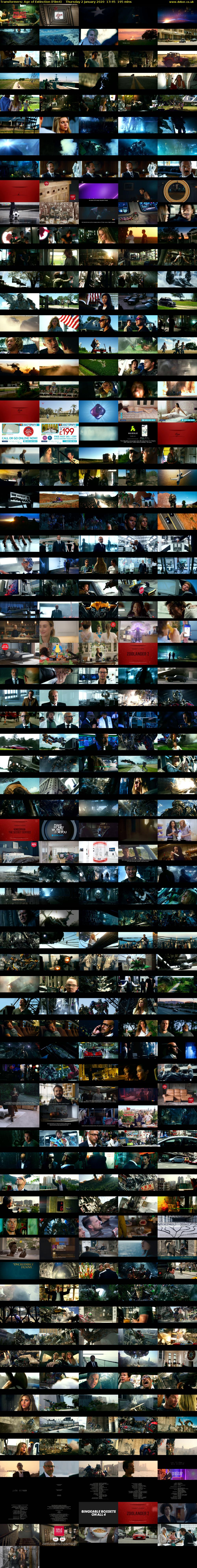 Transformers: Age of Extinction (Film4) Thursday 2 January 2020 17:45 - 21:00
