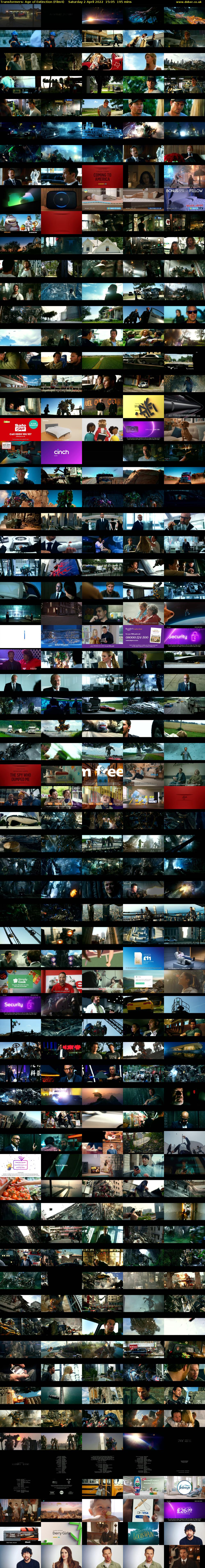 Transformers: Age of Extinction (Film4) Saturday 2 April 2022 15:05 - 18:20