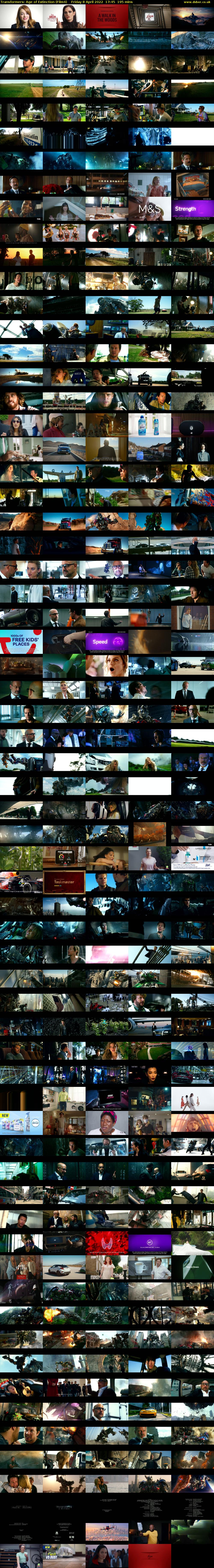 Transformers: Age of Extinction (Film4) Friday 8 April 2022 17:45 - 21:00