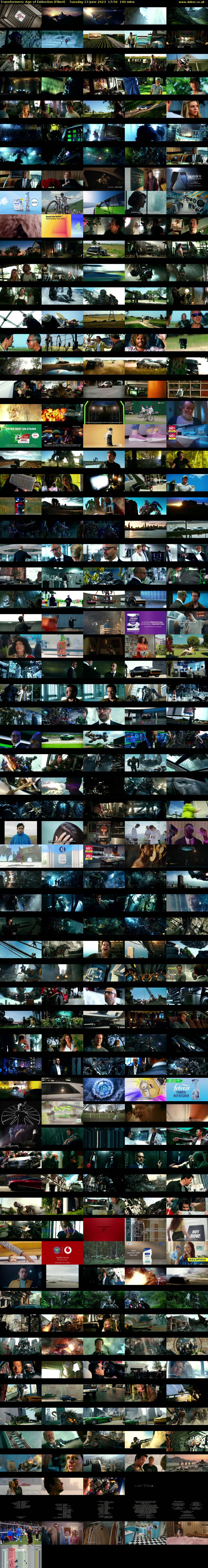 Transformers: Age of Extinction (Film4) Tuesday 13 June 2023 17:50 - 21:00