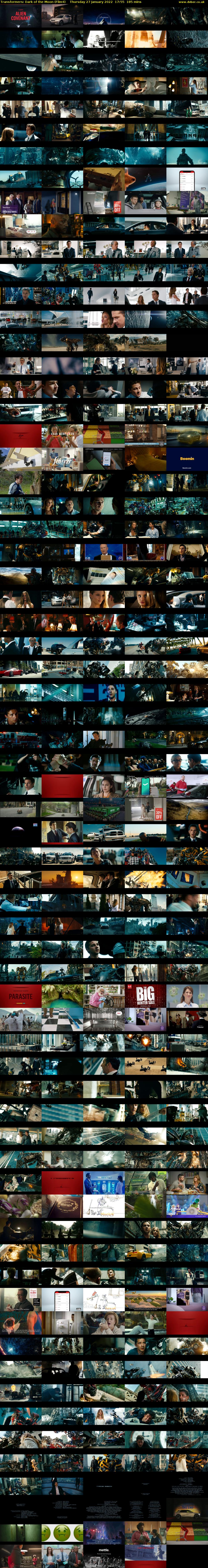 Transformers: Dark of the Moon (Film4) Thursday 27 January 2022 17:55 - 21:00