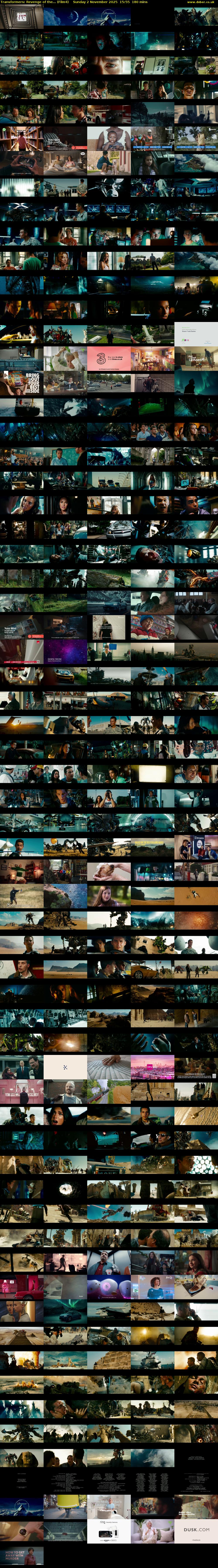 Transformers: Revenge of the... (Film4) Sunday 2 November 2025 15:55 - 18:55