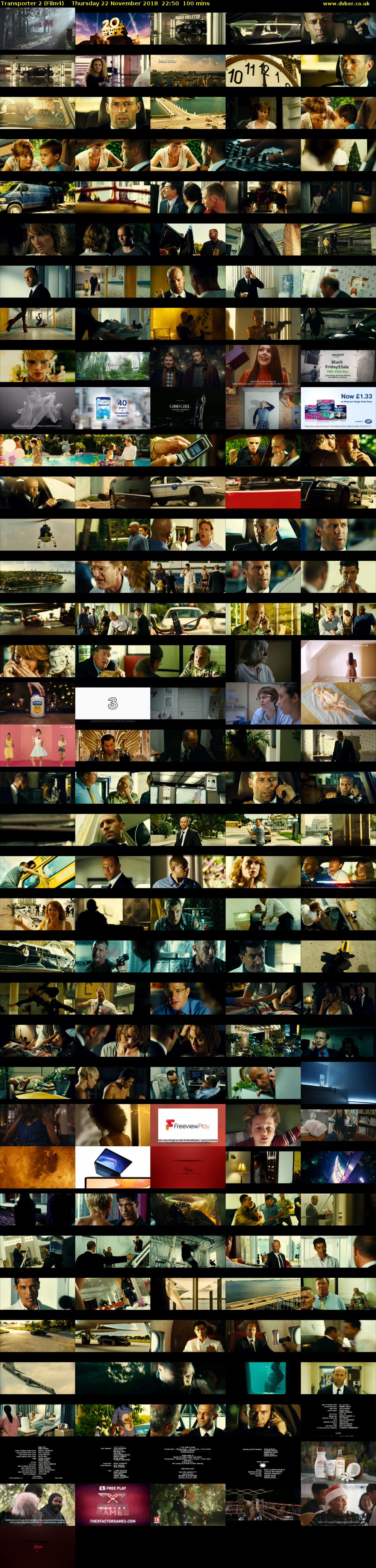 Transporter 2 (Film4) Thursday 22 November 2018 22:50 - 00:30