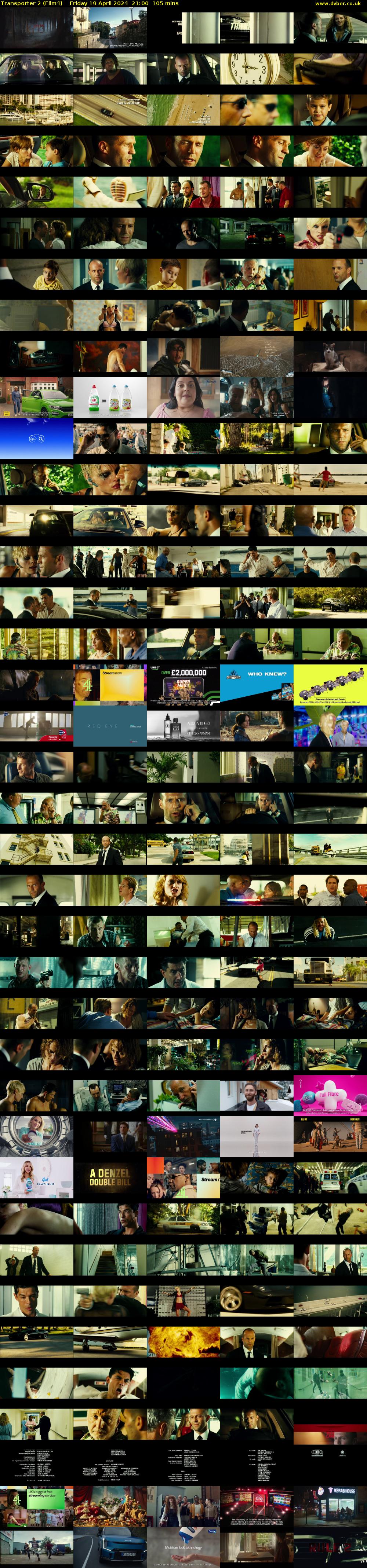 Transporter 2 (Film4) Friday 19 April 2024 21:00 - 22:45