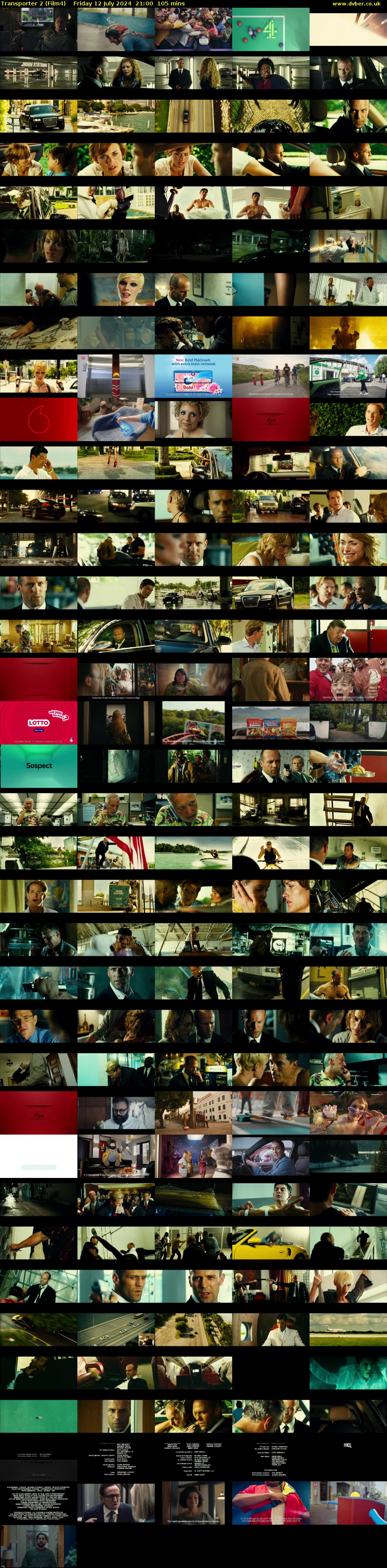 Transporter 2 (Film4) Friday 12 July 2024 21:00 - 22:45
