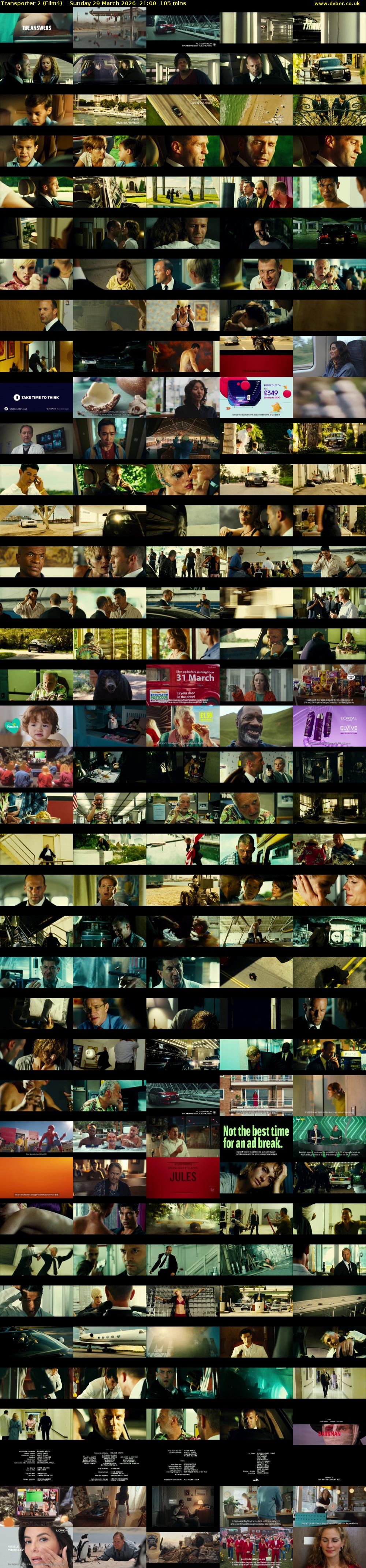 Transporter 2 (Film4) Sunday 29 March 2026 21:00 - 22:45
