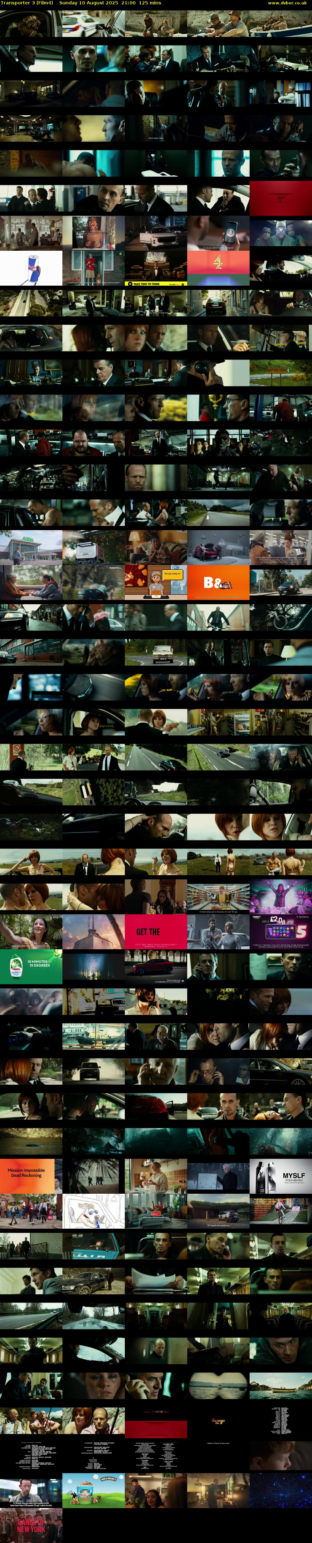 Transporter 3 (Film4) Sunday 10 August 2025 21:00 - 23:05