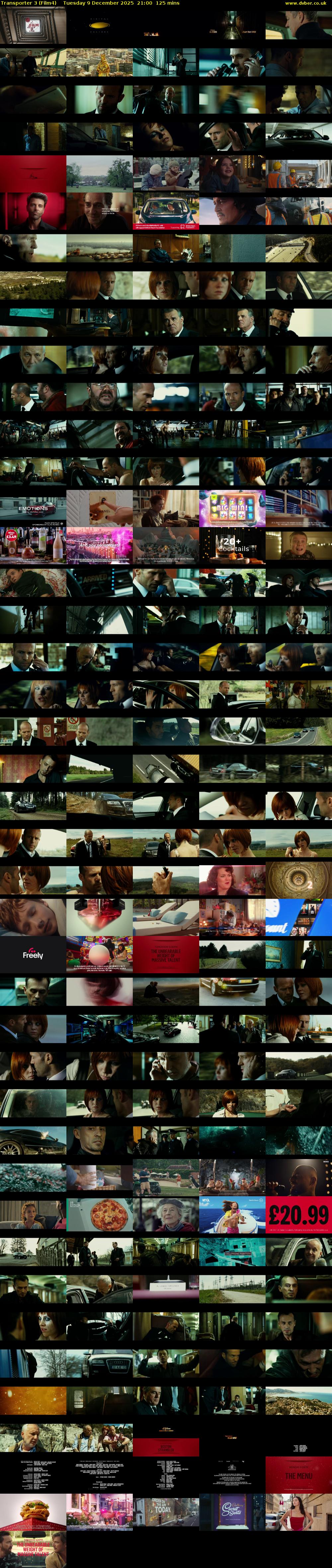 Transporter 3 (Film4) Tuesday 9 December 2025 21:00 - 23:05