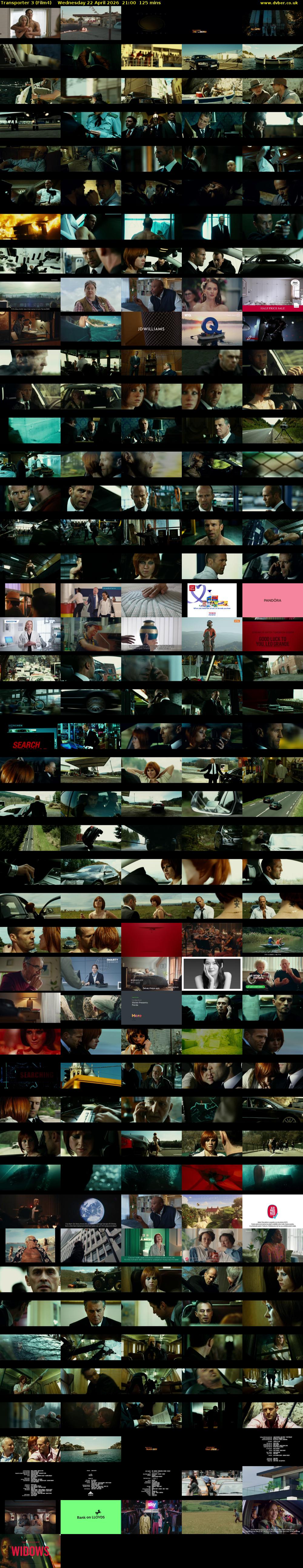 Transporter 3 (Film4) Wednesday 22 April 2026 21:00 - 23:05
