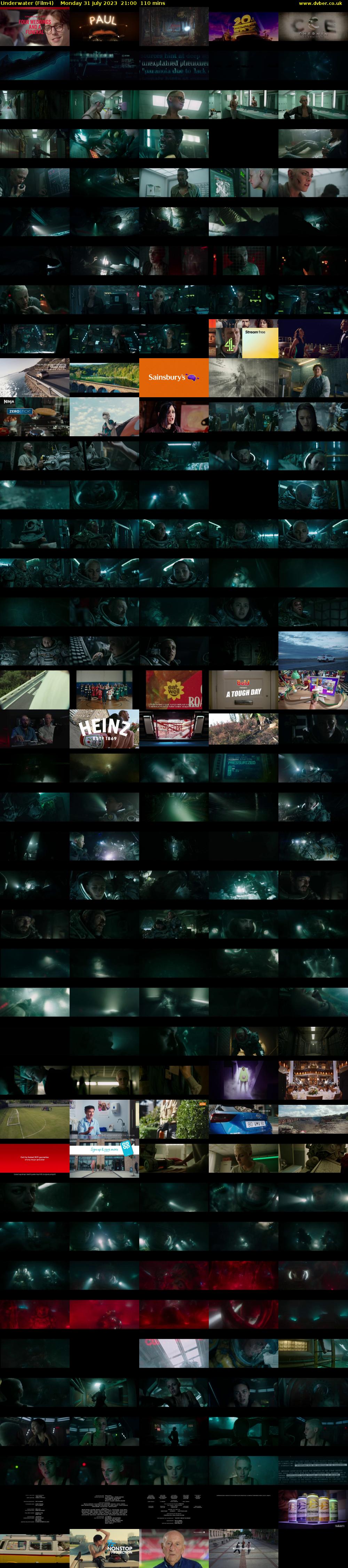 Underwater (Film4) Monday 31 July 2023 21:00 - 22:50