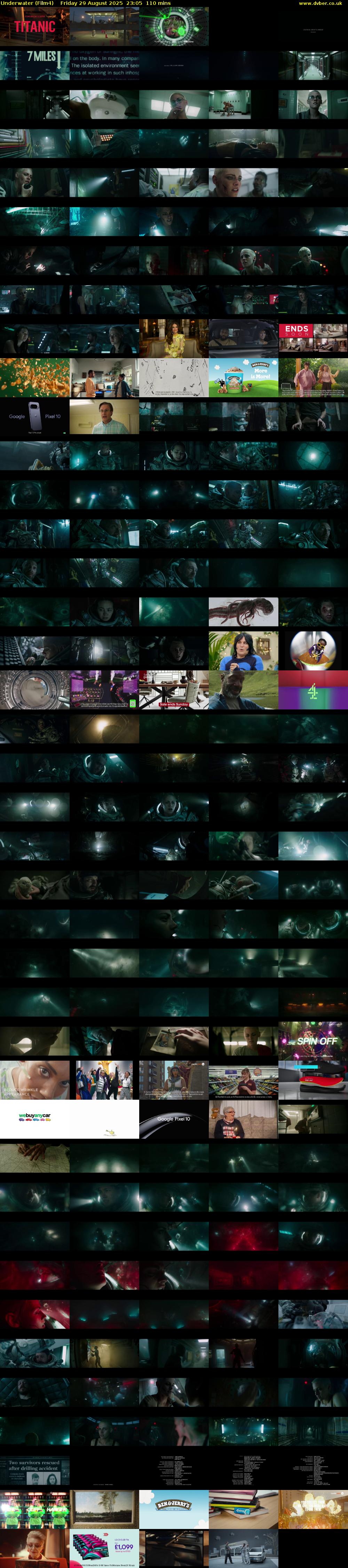 Underwater (Film4) Friday 29 August 2025 23:05 - 00:55