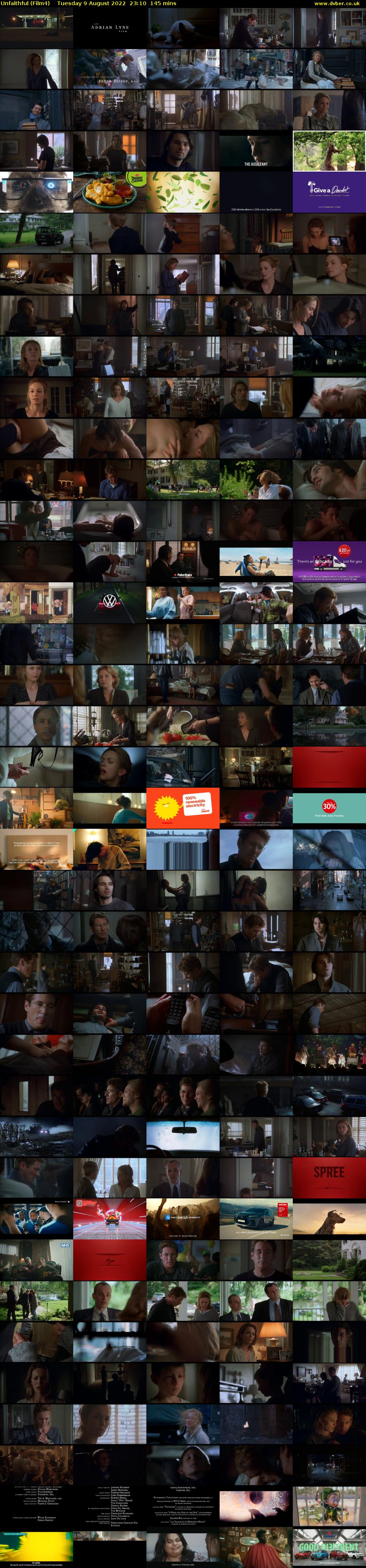 Unfaithful (Film4) Tuesday 9 August 2022 23:10 - 01:35