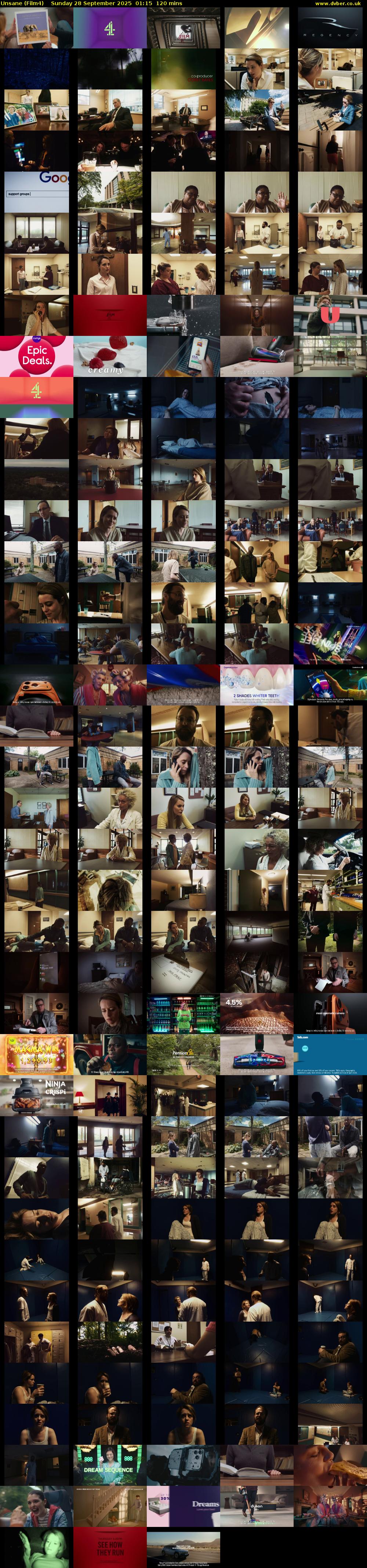 Unsane (Film4) Sunday 28 September 2025 01:15 - 03:15