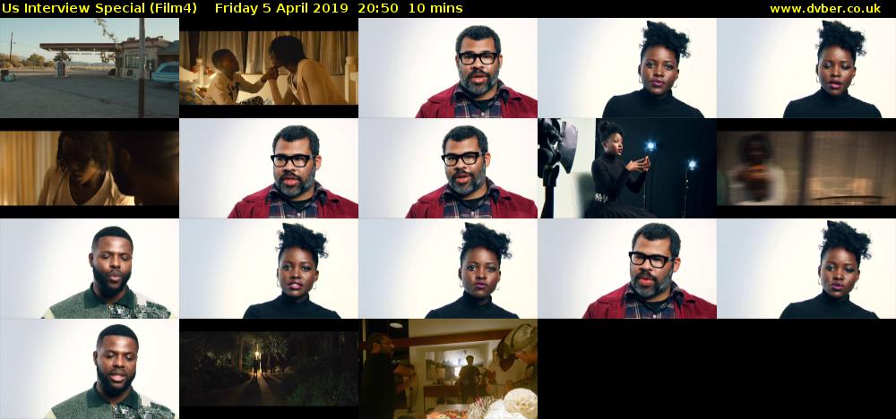 Us Interview Special (Film4) Friday 5 April 2019 20:50 - 21:00