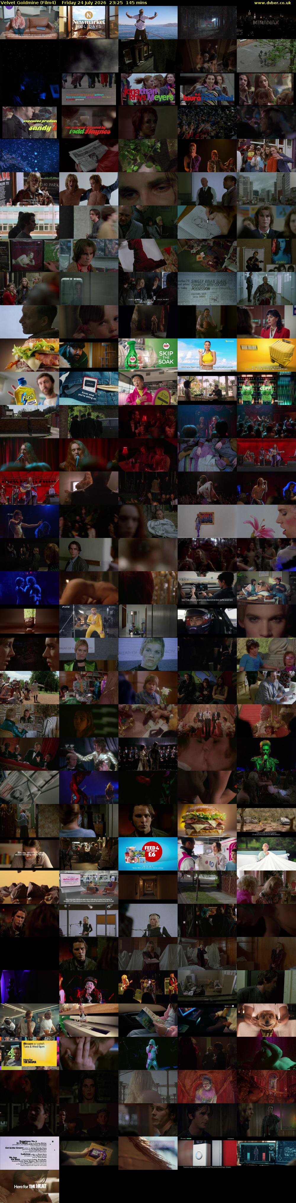 Velvet Goldmine (Film4) Friday 24 July 2026 23:25 - 01:50