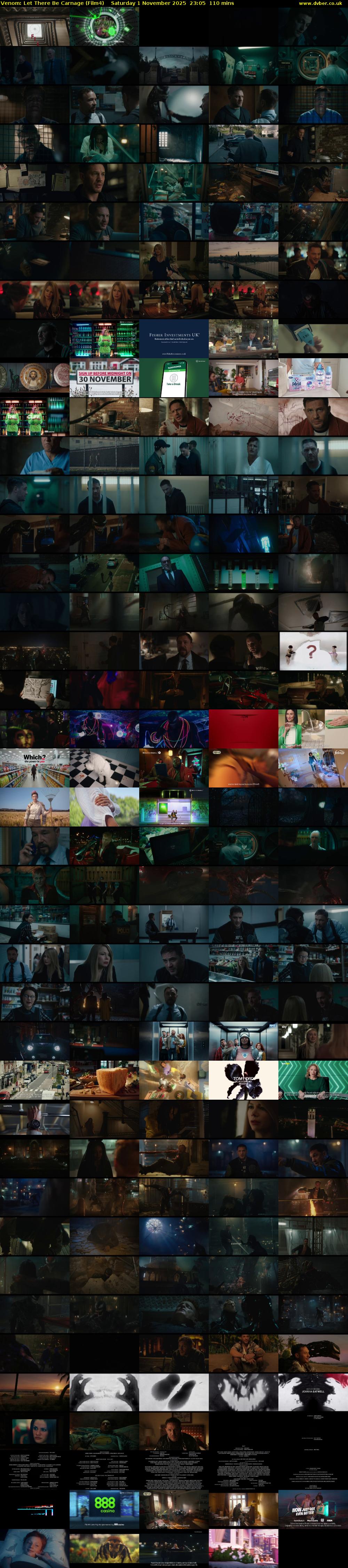 Venom: Let There Be Carnage (Film4) Saturday 1 November 2025 23:05 - 00:55