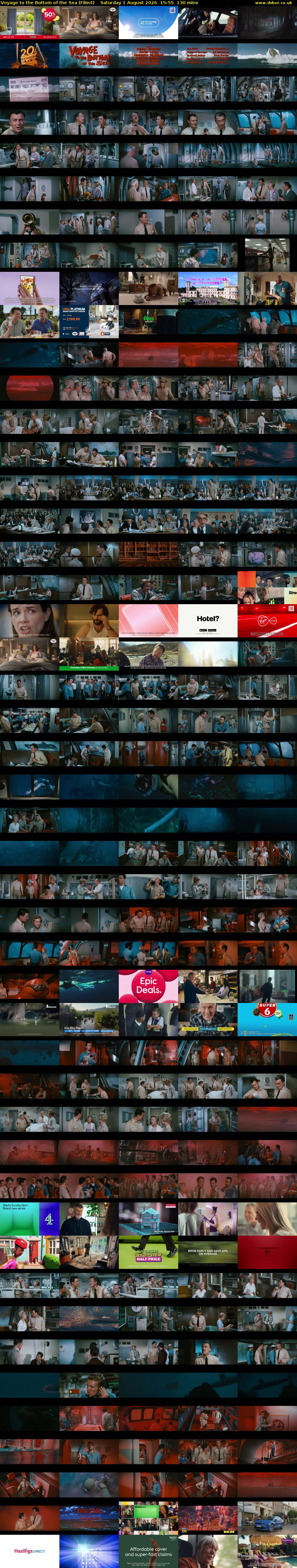 Voyage to the Bottom of the Sea (Film4) Saturday 1 August 2026 15:55 - 18:05