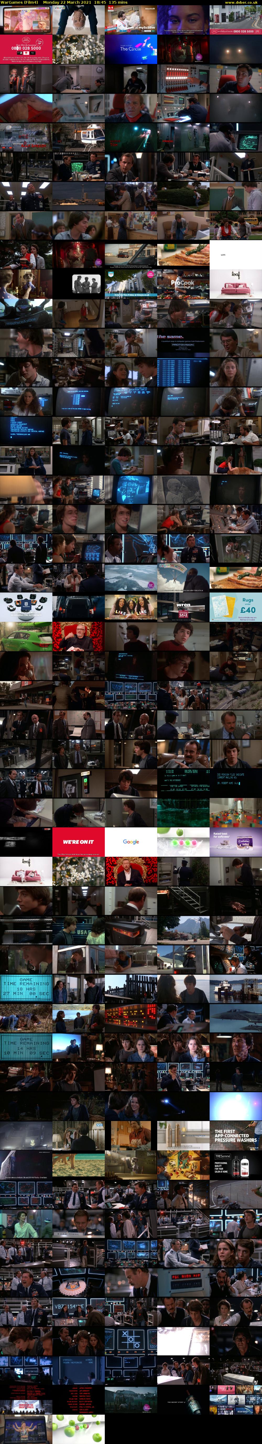 WarGames (Film4) Monday 22 March 2021 18:45 - 21:00