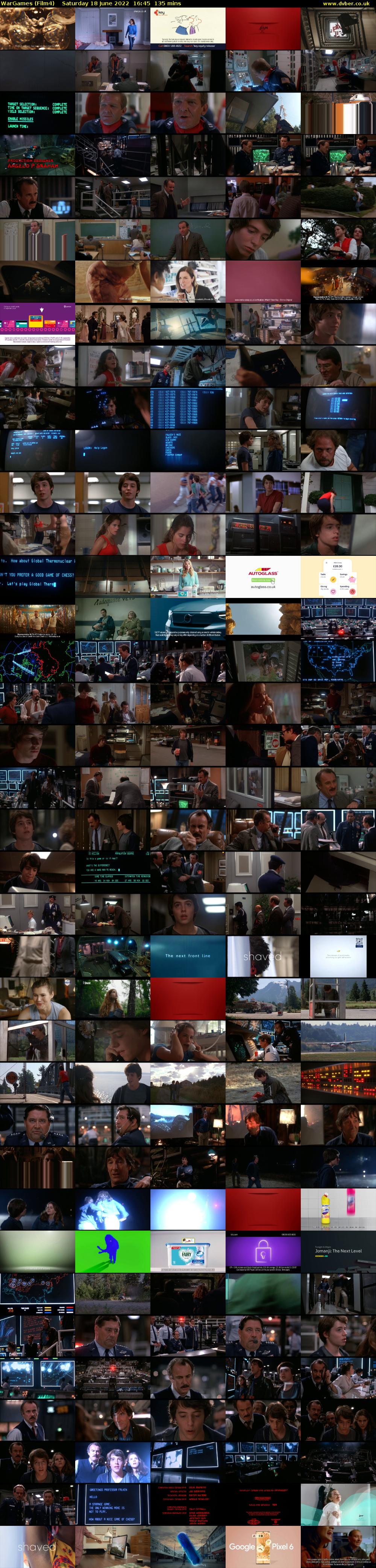 WarGames (Film4) Saturday 18 June 2022 16:45 - 19:00