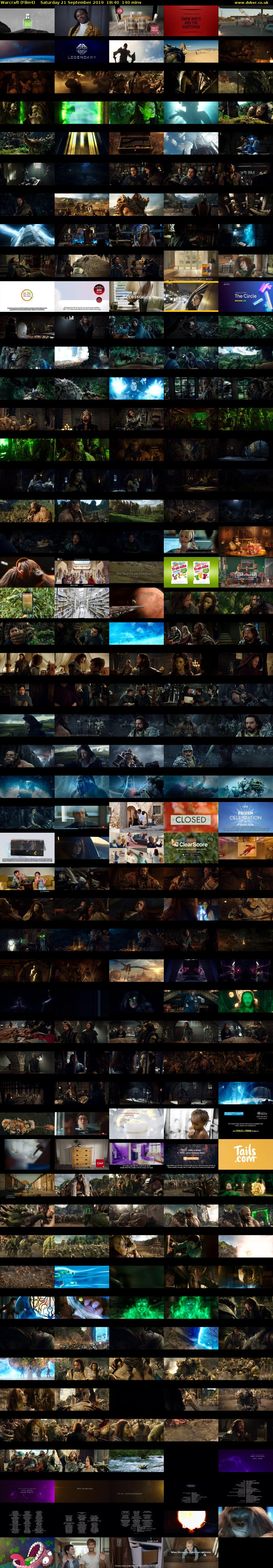 Warcraft (Film4) Saturday 21 September 2019 18:40 - 21:00