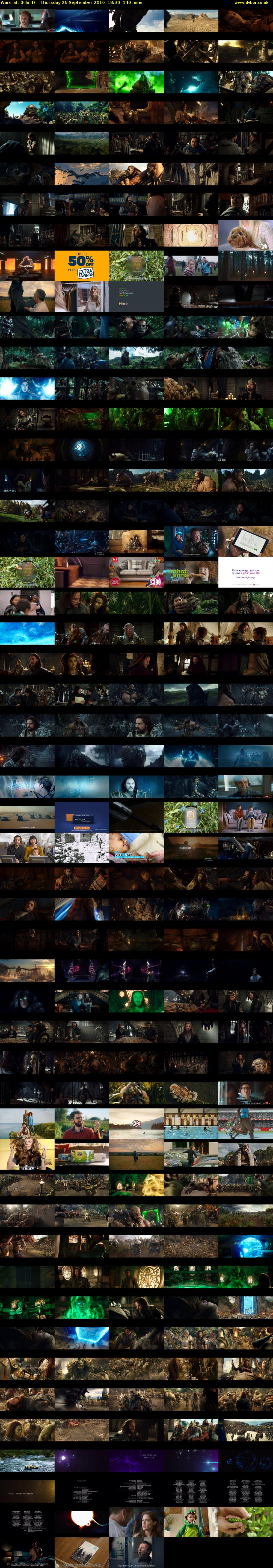 Warcraft (Film4) Thursday 26 September 2019 18:30 - 20:50