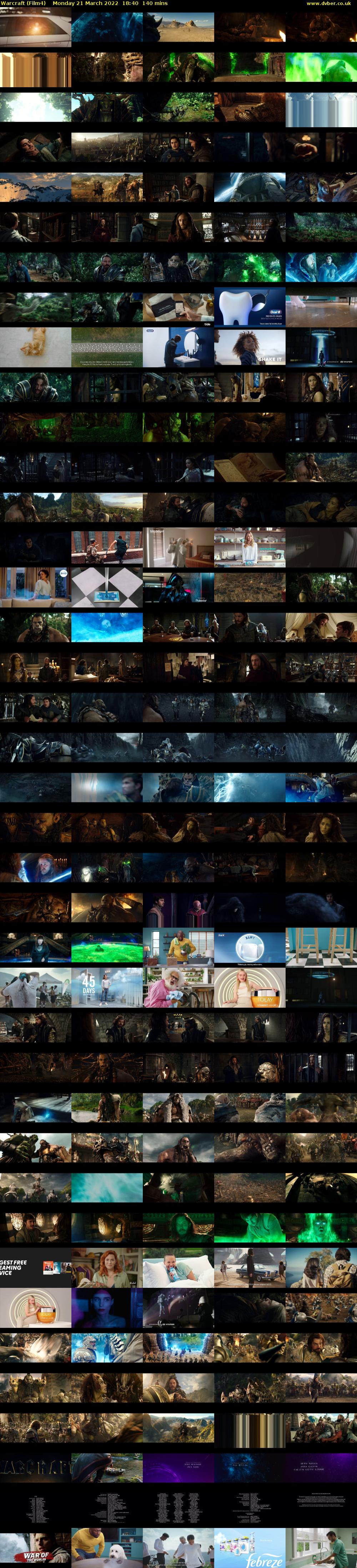 Warcraft (Film4) Monday 21 March 2022 18:40 - 21:00