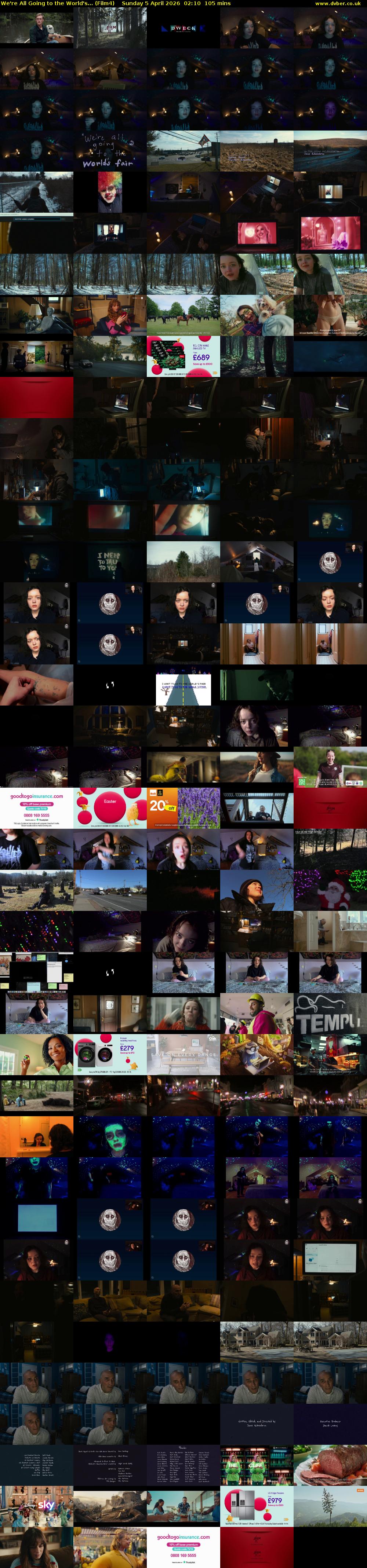 We're All Going to the World's... (Film4) Sunday 5 April 2026 02:10 - 03:55