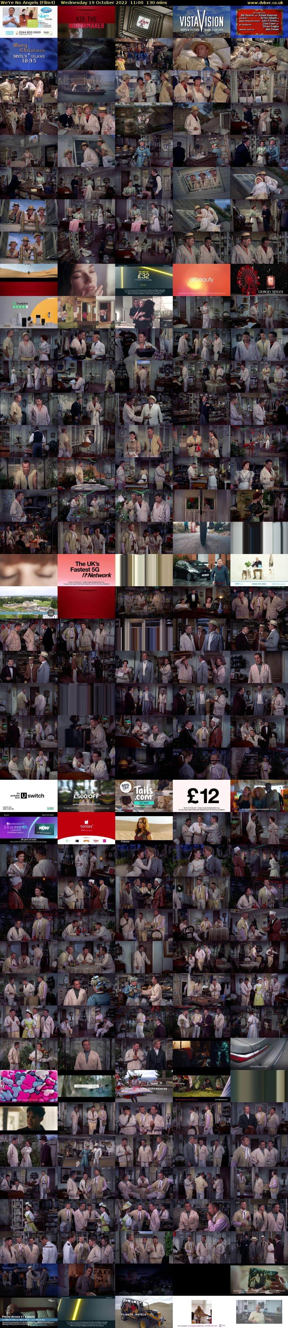 We're No Angels (Film4) Wednesday 19 October 2022 11:00 - 13:10