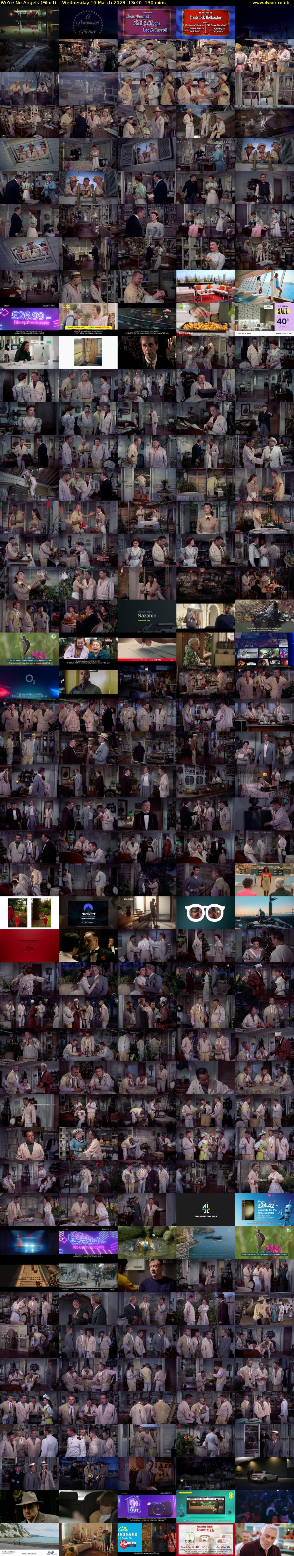 We're No Angels (Film4) Wednesday 15 March 2023 13:40 - 15:50