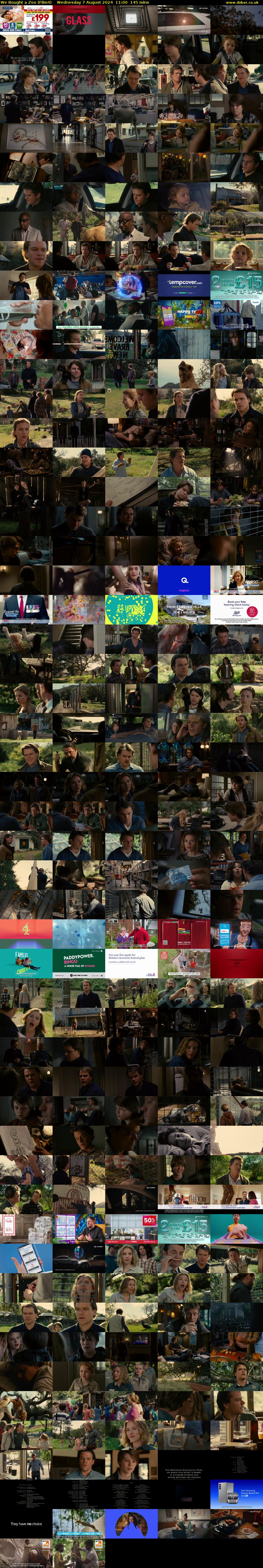 We Bought a Zoo (Film4) Wednesday 7 August 2024 11:00 - 13:25