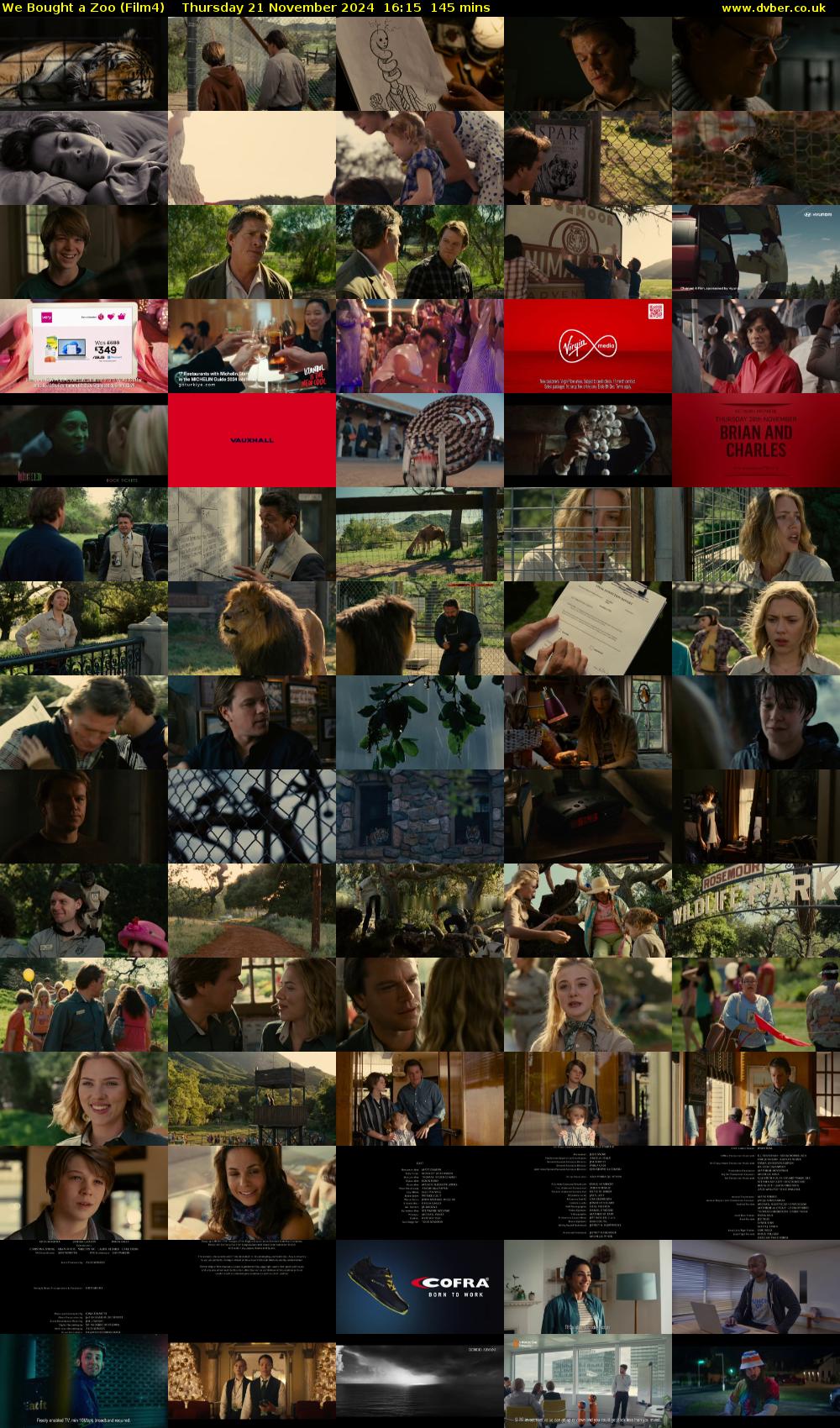 We Bought a Zoo (Film4) Thursday 21 November 2024 16:15 - 18:40